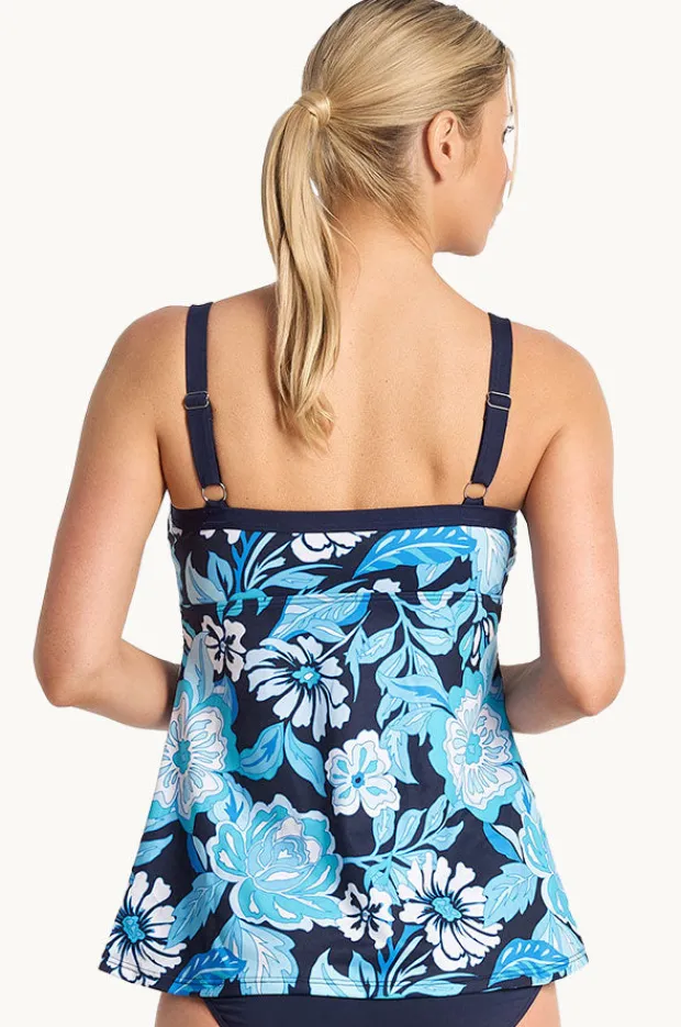 Tankini Tops|Poolproof Wisteria Swing Tankini Separate Navy