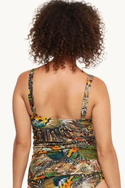 Tankini Tops|Togs Swimwear Zambia Pleated Tankini Separate Multi