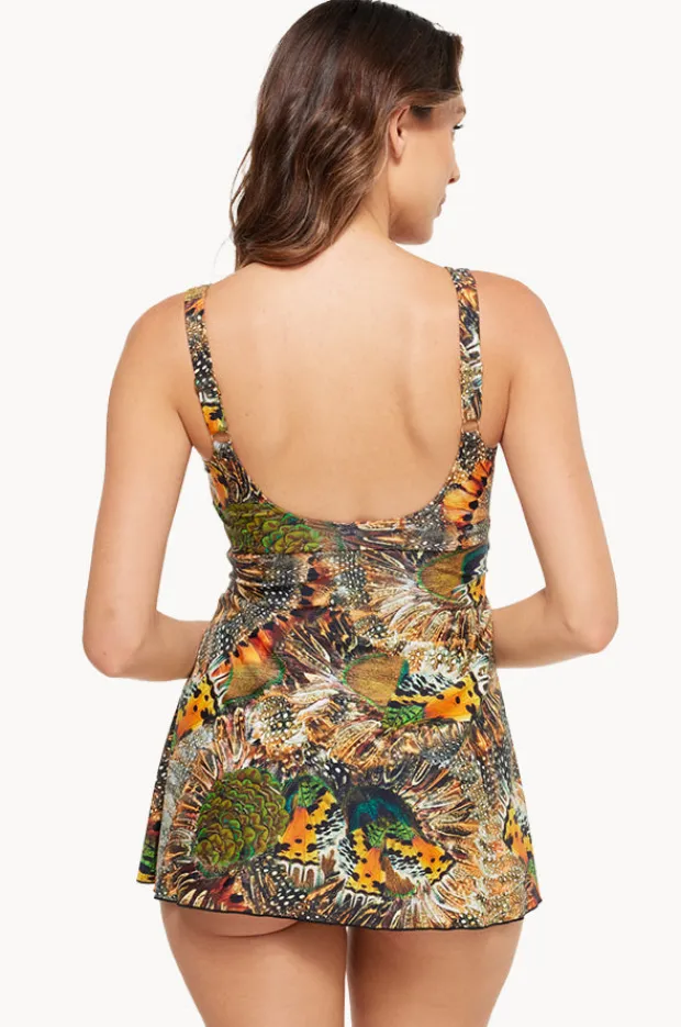 One Pieces|Togs Swimwear Zambia Twist Swim Dress Multi
