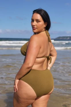 Bikini Tops|Capriosca Zanzibar Tri Khaki