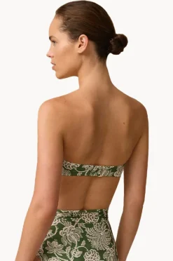 Bikini Tops|Monte u0026 Lou Zeni Bilgola Bandeau Olive