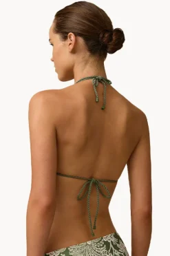 Bikini Tops|Monte u0026 Lou Zeni Multi Fit Slide Tri Olive