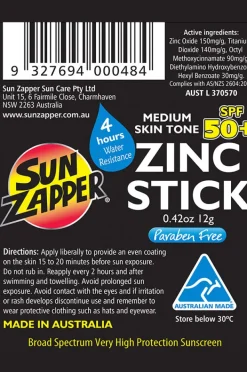 Travel|Home & Body|Sun Zapper Zinc Stick Medium skin tone